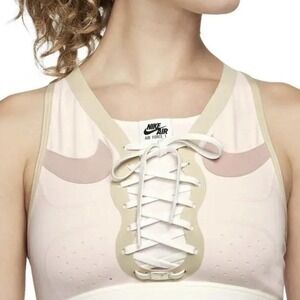 Nike Air Force 1 pink sports bra
